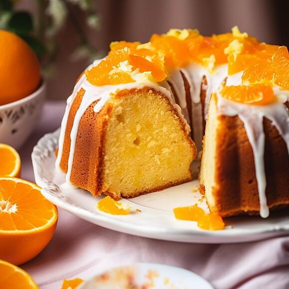Babka pomarańczowa z lukrem