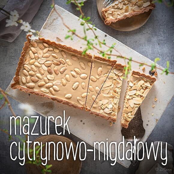 Mazurek cytrynowo-migdałowy