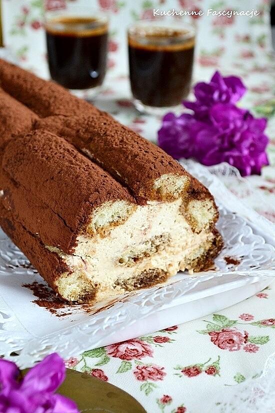Rolada tiramisu bez pieczenia
