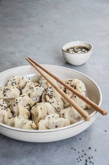 Pierogi parowane z mielonym mięsem