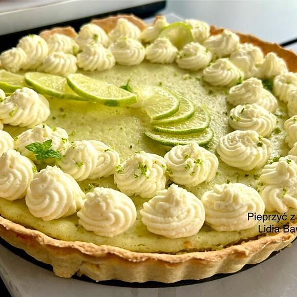 Tarta limonkowa na kruchym spodzie