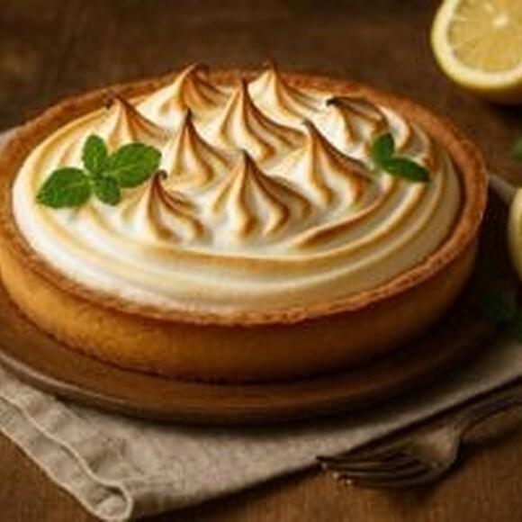 Tarta cytrynowa z bezą włoską