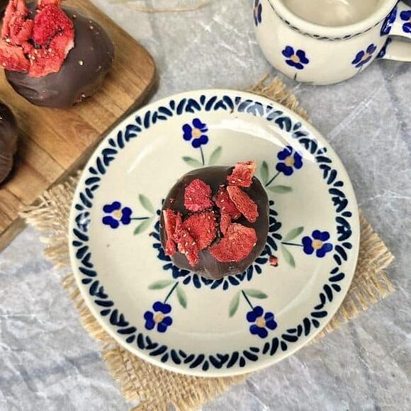 Kulki malinowe w czekoladzie