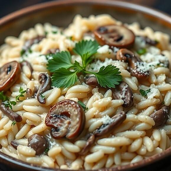 Kremowe risotto z grzybami na specjalną okazję