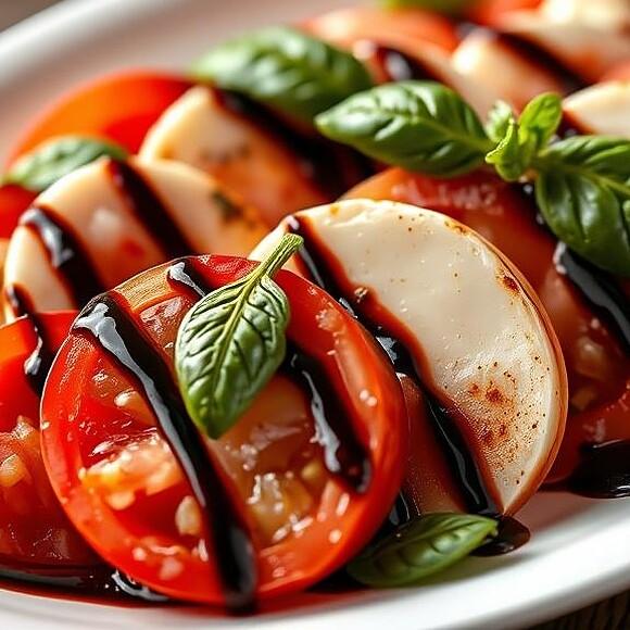 Sałatka caprese z sosem balsamicznym – prostota i smak Italii