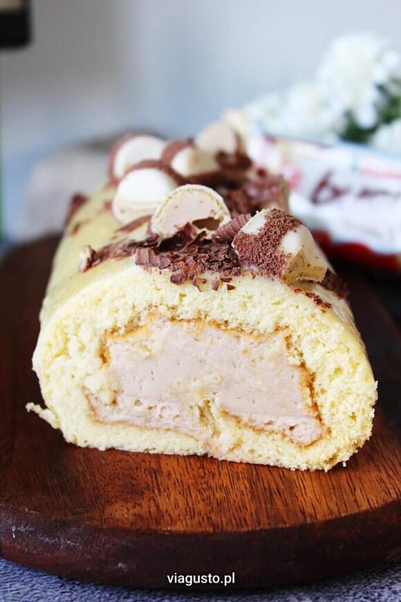 Rolada białe kinder bueno