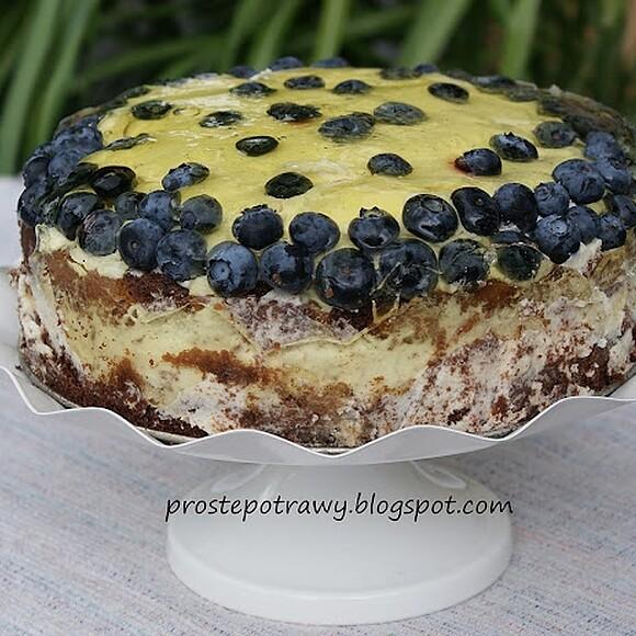 Ciasto kakaowe z kremem budyniowym