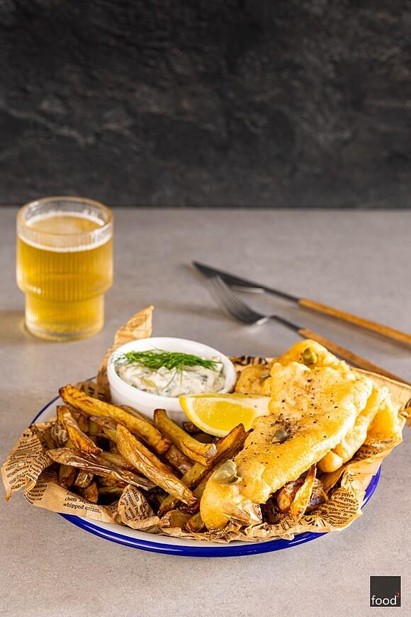 Fish and chips z sosem tatarskim