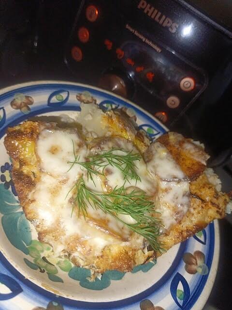 Zapiekanka z kalafiora i ziemniakami w airfryer