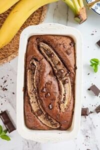 Chlebek bananowy z czekoladą