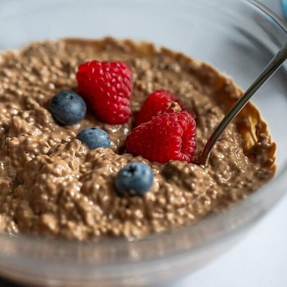 Proteinowy czekoladowy pudding chia