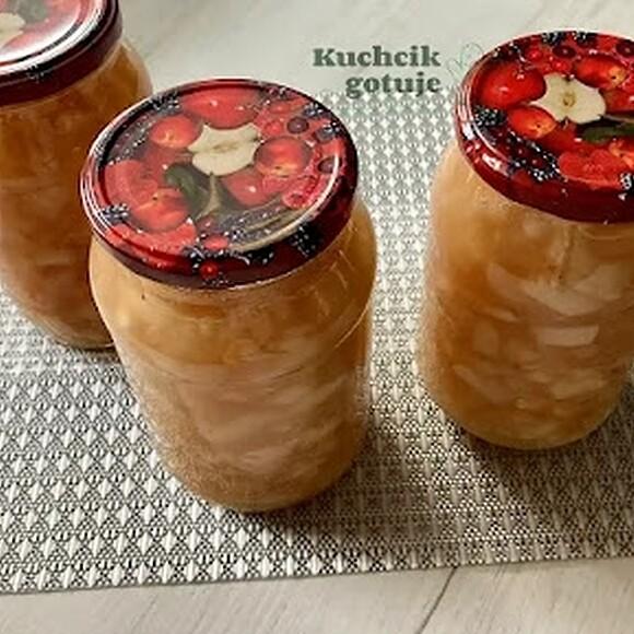 Jabłka prażone na szarlotkę do słoika