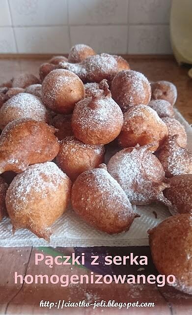 Waniliowe pączki z serka homogenizowanego