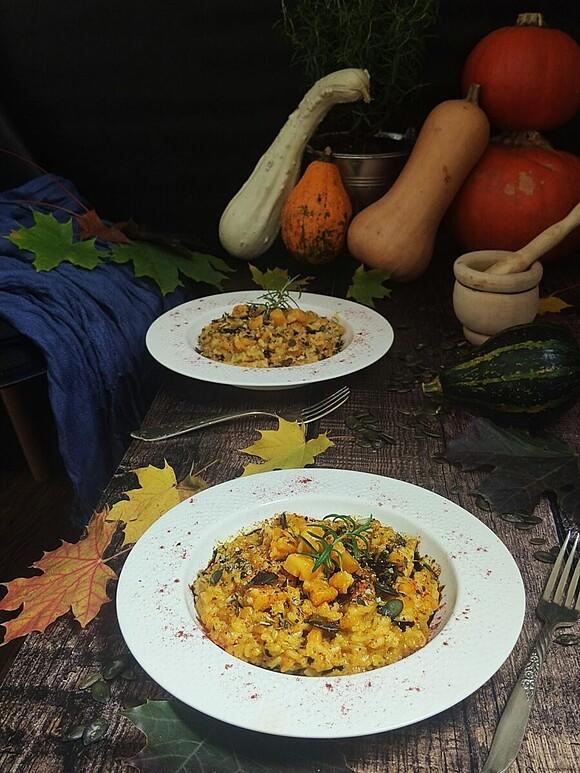 Risotto z dynią piżmową i mascarpone