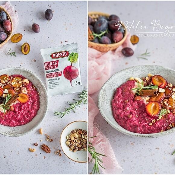 Pudding ryżowy z karmelizowaną śliwką