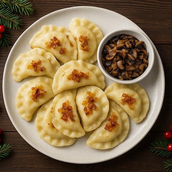 Pierogi z kapustą i grzybami