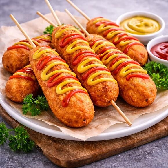 Corn Dog imprezowa przekąska