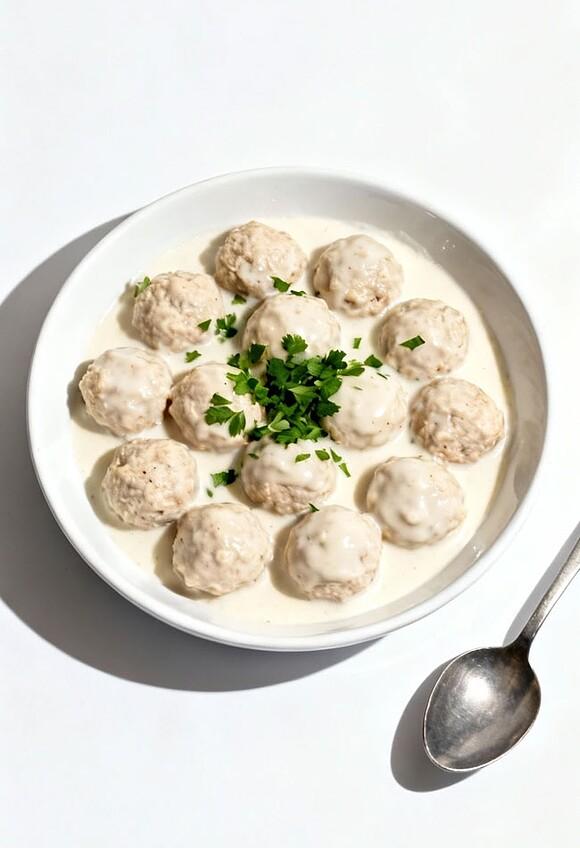 Pulpeciki drobiowe w sosie śmietanowym keto