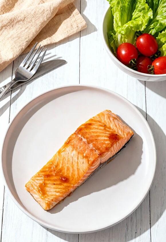 Łosoś teriyaki z air fryera na szybki obiad