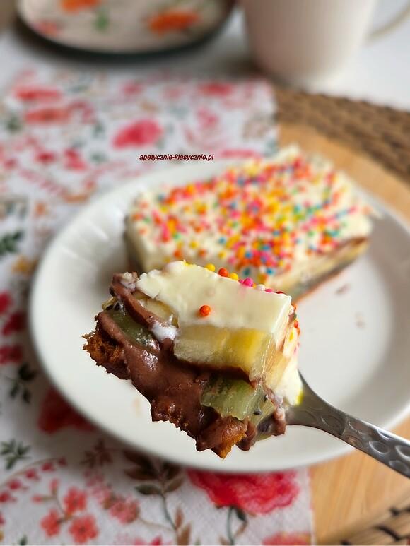 Banoffee z kiwi – ciasto bez pieczenia