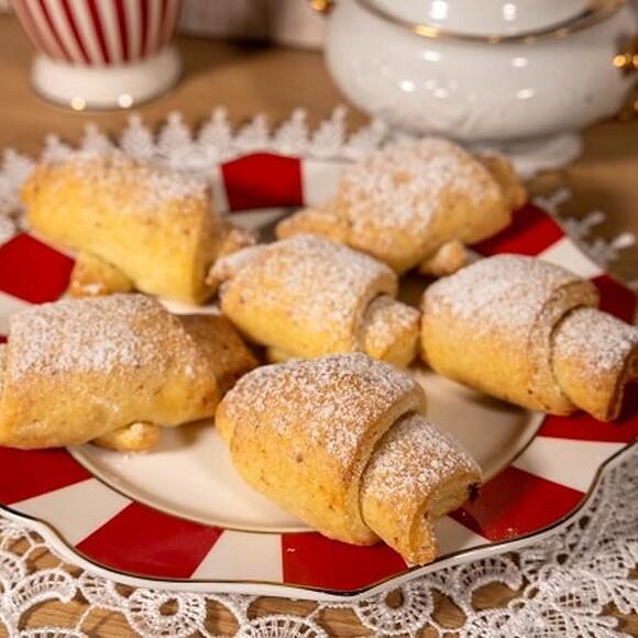 Rogaliki twarogowe z nutellą