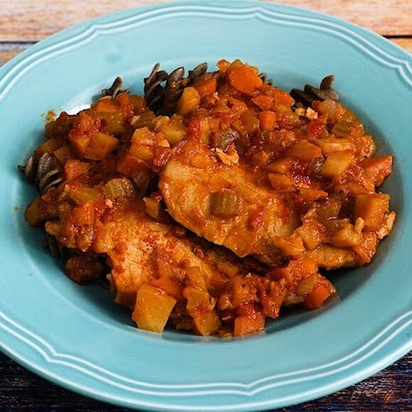Schab w sosie Bolognese