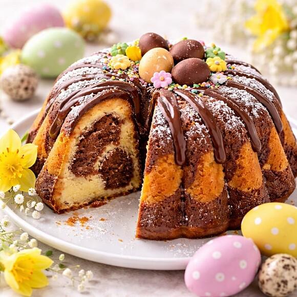 Babka marmurkowa klasyczna do pieczenia