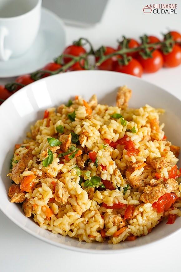 Risotto z kurczakiem i warzywami