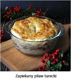 Zapiekanka z cielęciną, ryżem i kapustą