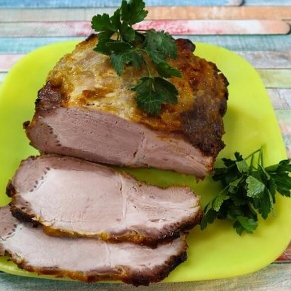 Pieczony schab w sosie musztardowo-miodowym