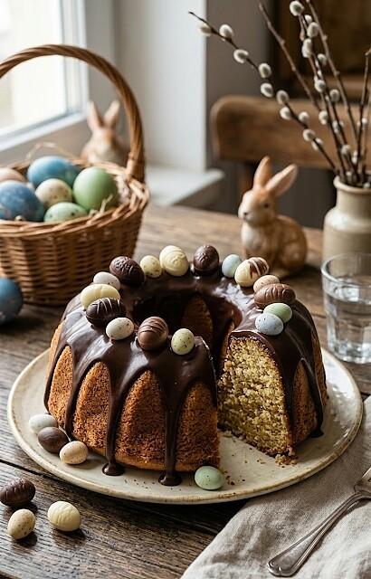 Babka kawowa na wielkanocny stół