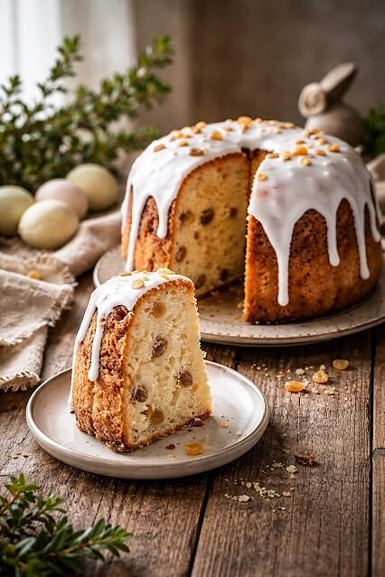 Babka drożdżowa z bakaliami