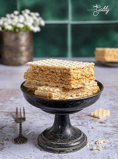 Wafle z kajmakiem wersja błyskawiczna