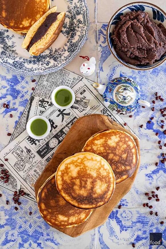 Dorayaki - japońskie placuszki z pastą z fasoli adzuki