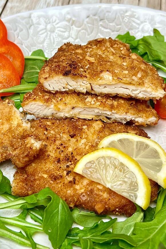 Kotlety z kurczaka w panierce panko i migdałach