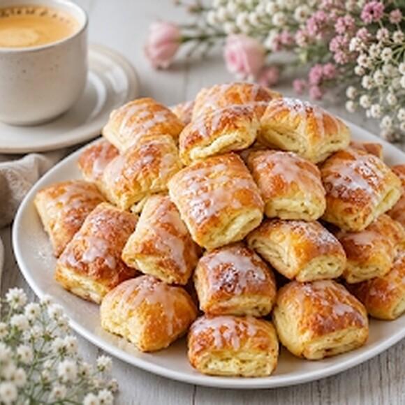 Drożdżowe poduszeczki z serem