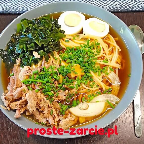 Ramen z pieczonej kaczki - domowe aromatyczne danie