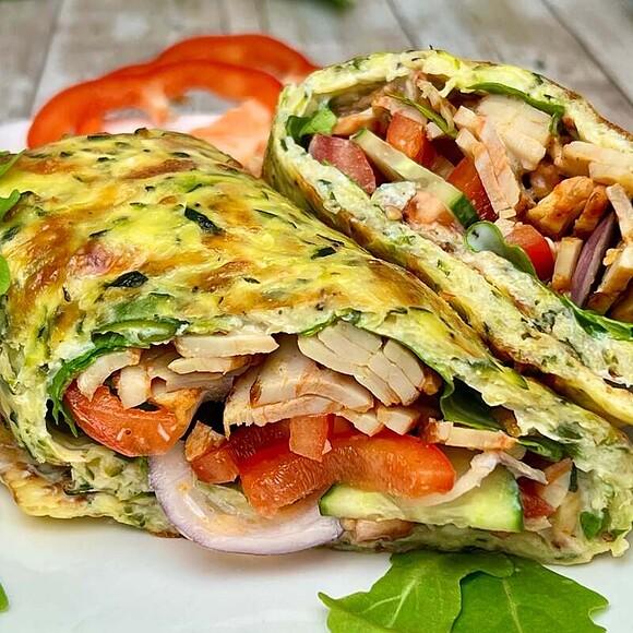 Wrap z cukinii z kurczakiem