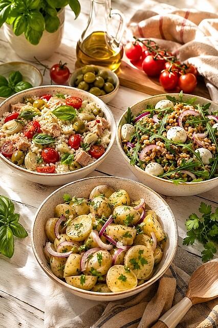 Sałatki włoskie / insalata di riso, di farro,di patate
