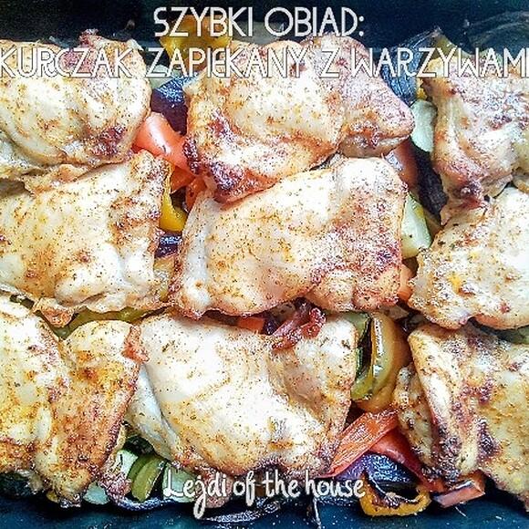 Szybki obiad: kurczak zapiekany z warzywami