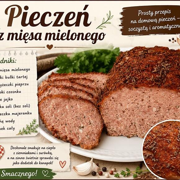 Zając lub pieczeń z mielonego mięsa