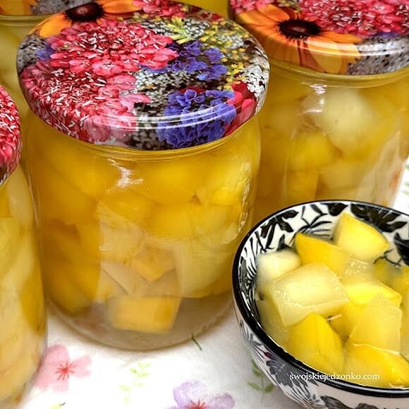 Cukinia a'la ananas do słoików - słodka wersja na deser i ciasta